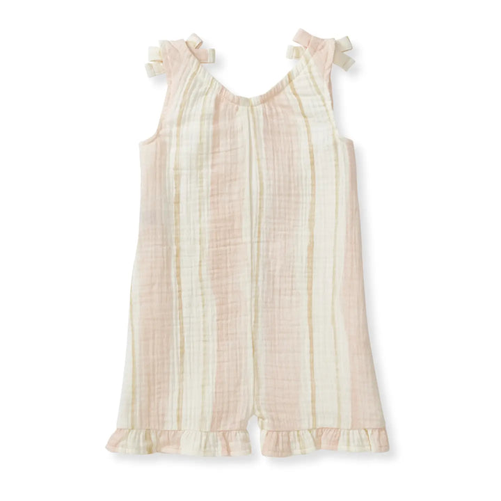 Burt's Bees Pacific Stripe Organic Girl Romper