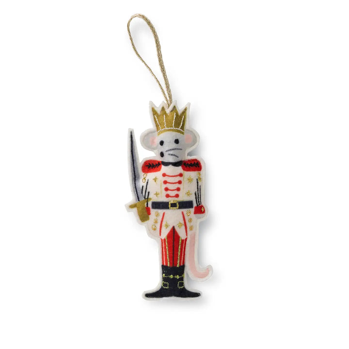 Rifle Paper Co Nutcracker Felt Ornaments - Set of 3