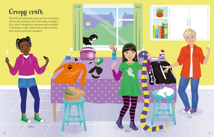 Usborne Sticker Dolly Dressing Trick Or Treat