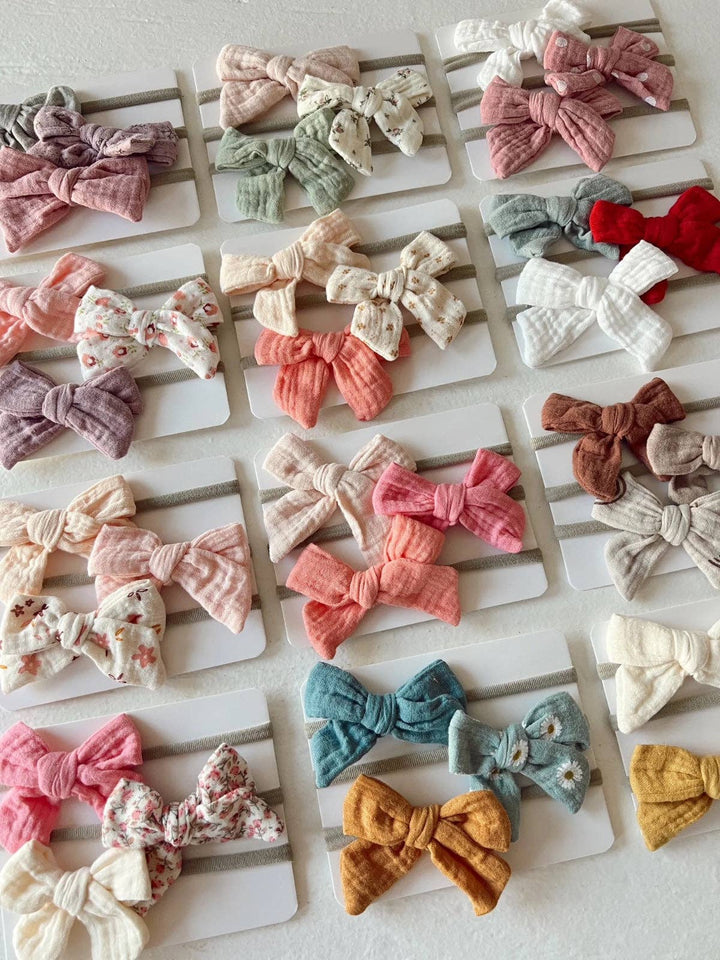 SpearmintLOVE 3-Pack Nylon Bows - Stella