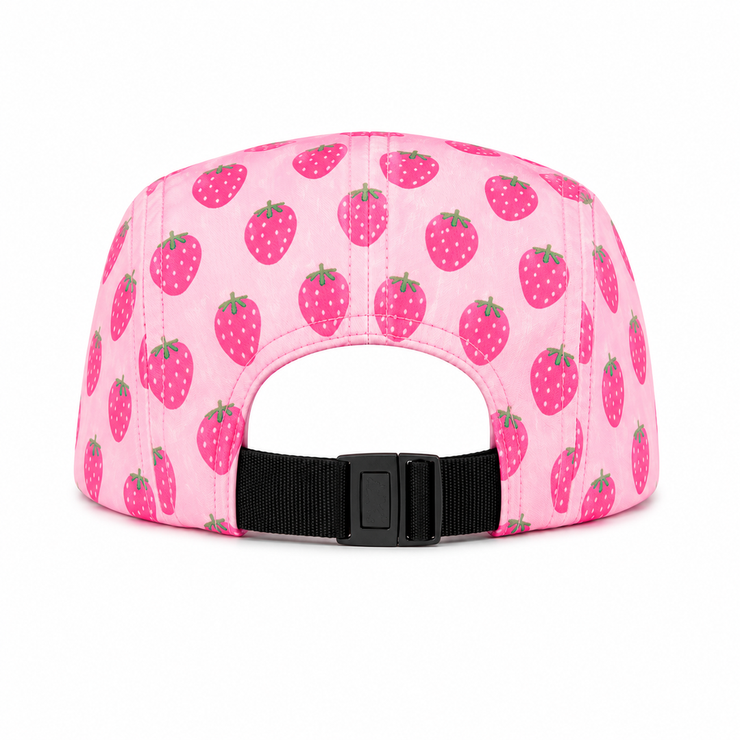 Hey August Five-Panel Cap - Strawberry