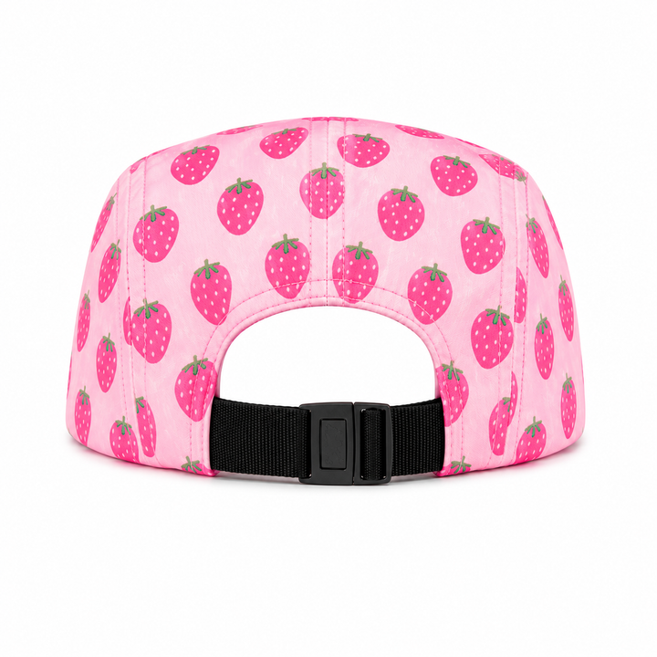 Hey August Five-Panel Cap - Strawberry