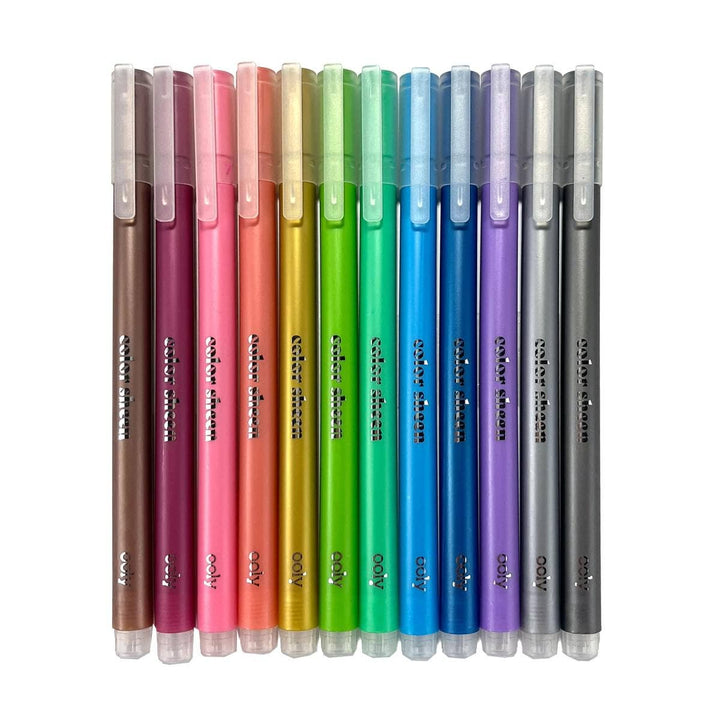 Ooly Color Sheen Metallic Colored Gel Pens (Set of 12)