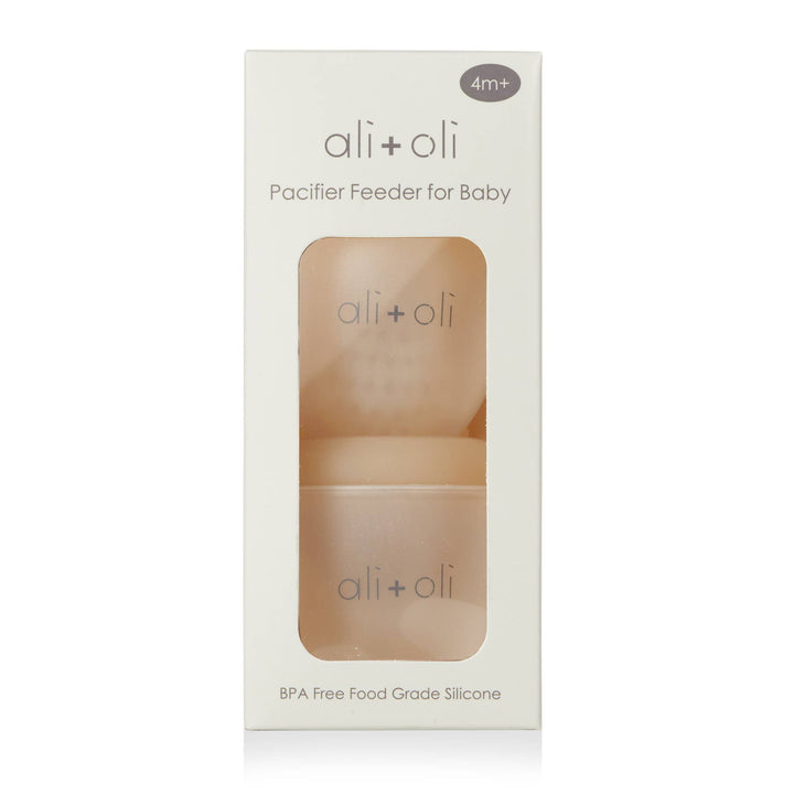 Ali + Oli Silicone Food & Fruit Feeder - Oat & Coco