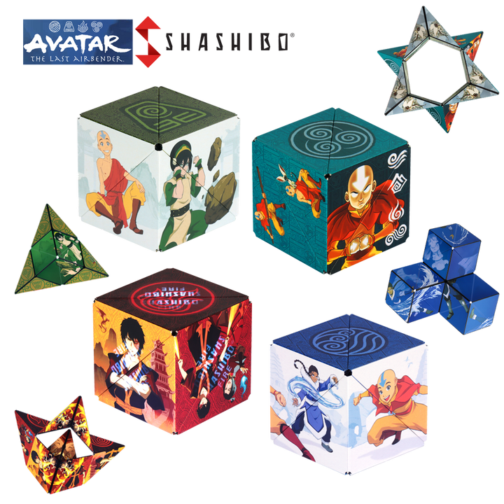 Shashibo Avatar Fire Magnetic Puzzle Cube
