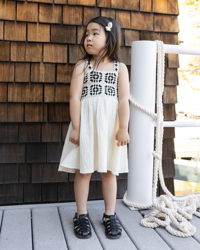 Rylee + Cru Crochet Sundress - Abstract