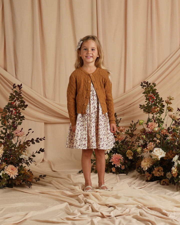 Noralee Luna Dress - Fig Floral - 2y Noralee Luna Dress - Fig Floral - 2y