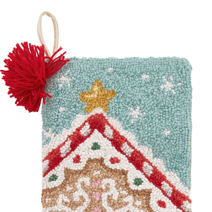 Peking Handicraft Gingerbread w/Tassel Hook Stocking