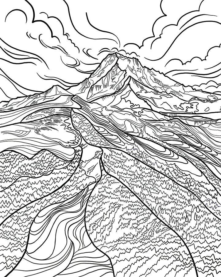 Michele Michael Art The Bend Coloring Book