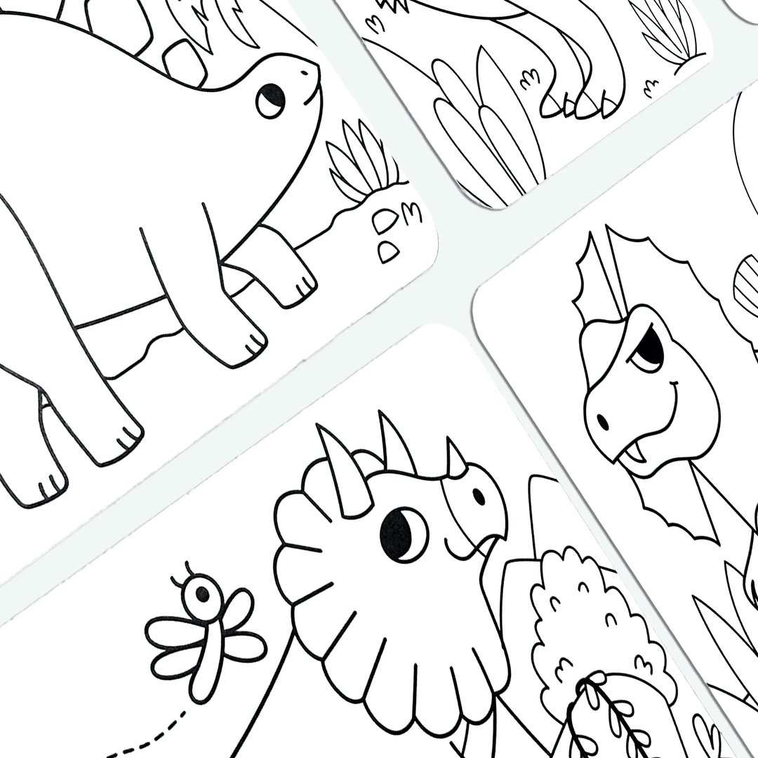 Ooly Undercover Art Hidden Pattern Coloring Activity - Dino-tastic