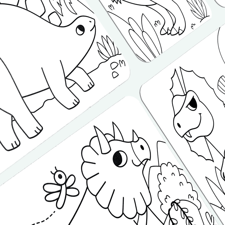 Ooly Undercover Art Hidden Pattern Coloring Activity - Dino-tastic