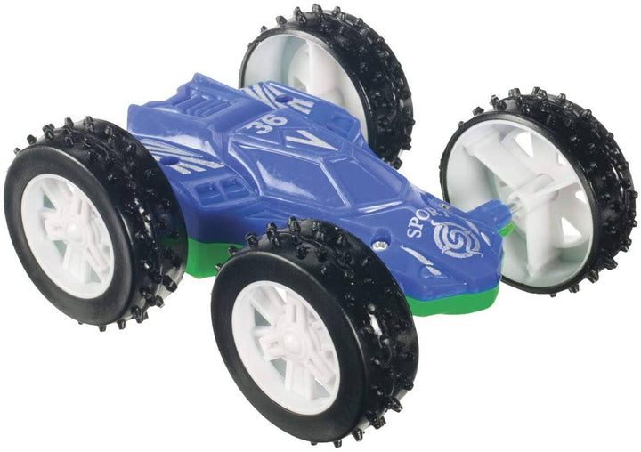 Toysmith Flip Car, Friction Pull-back, Action Packed, Indoor/Outdoor