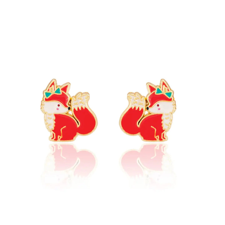 Girl Nation Fancy Fox Cutie Stud Earrings