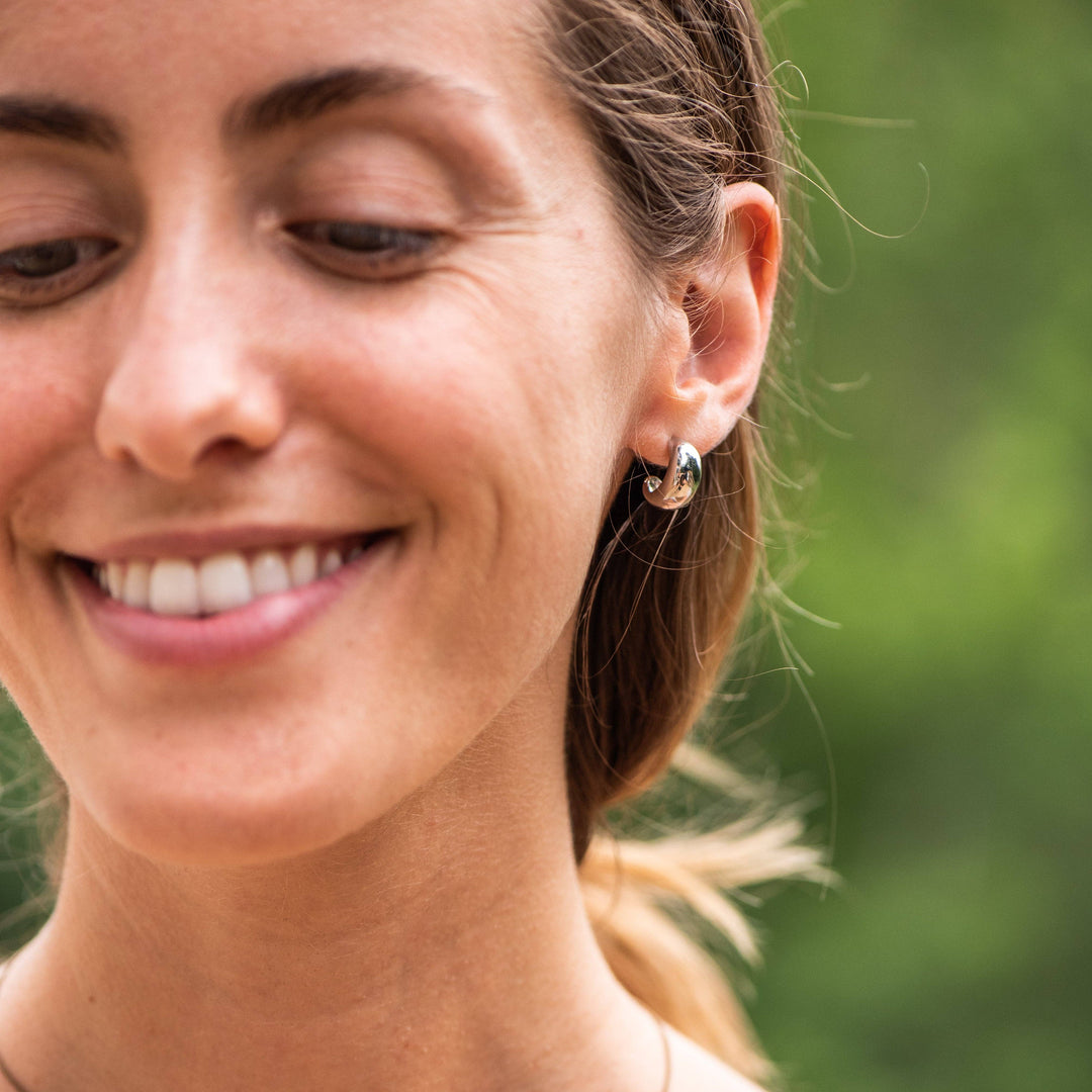 Bronwen Vintage Hoop Post Earrings