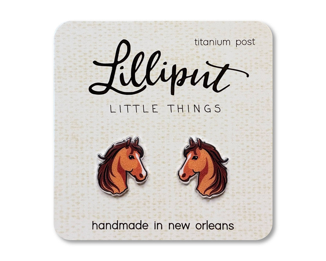 Lilliput Little Things Horse Earrings - Western Earrings