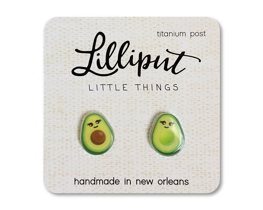 Lilliput Little Things Kawaii Avocado Earrings