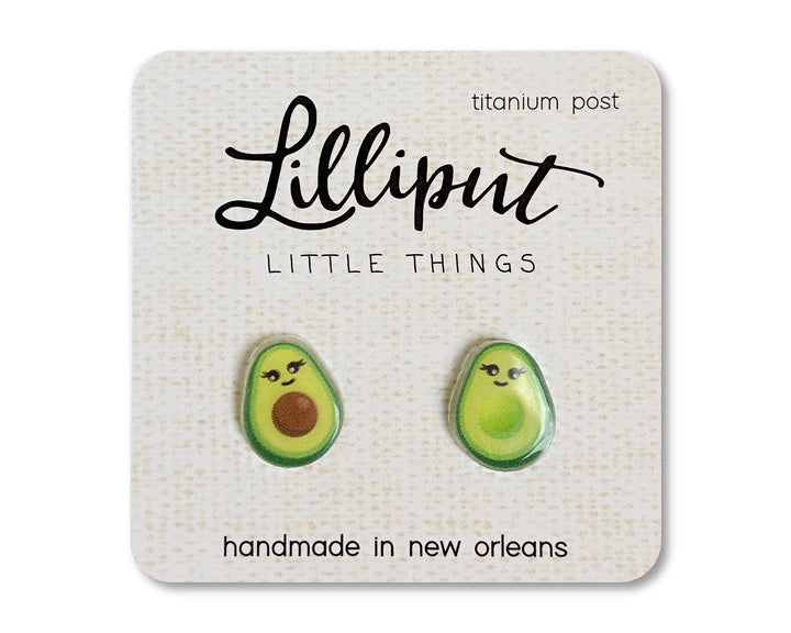 Lilliput Little Things Kawaii Avocado Earrings