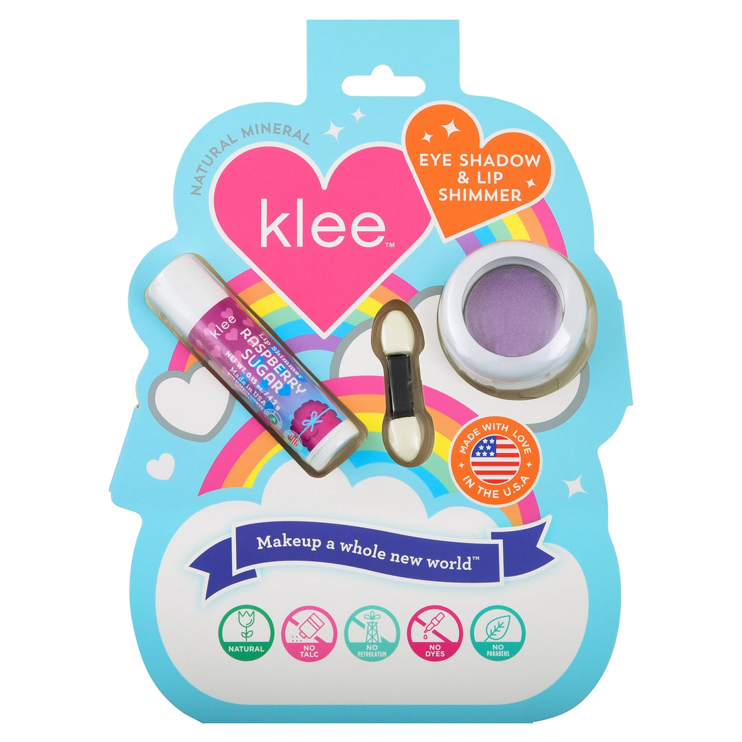 Klee Kids Periwinkle Kiss - Eye Shadow and Lip Shimmer Set