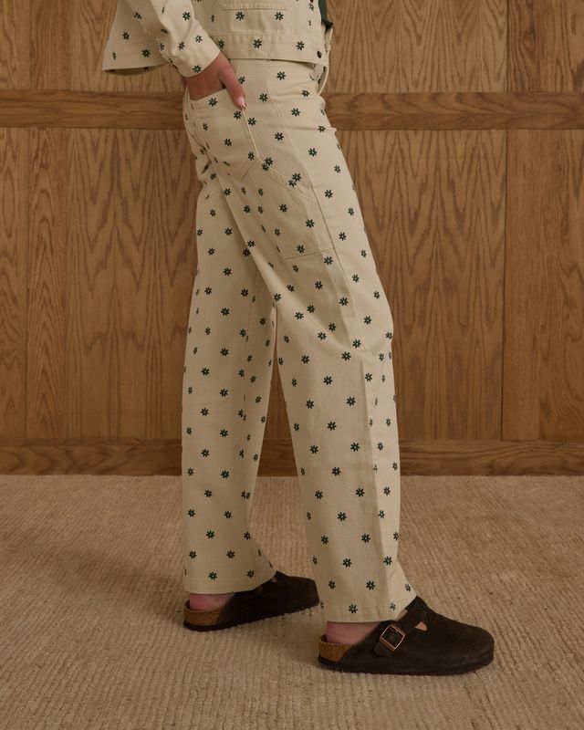 Rylee + Cru Teen Baggy Wide Leg Denim - Mini Daisy