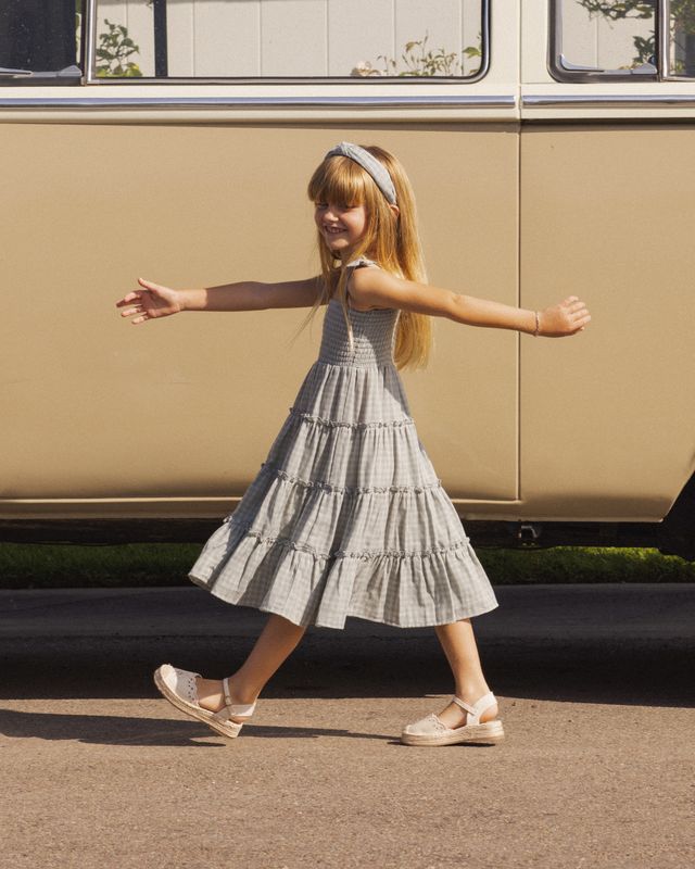 Rylee + Cru Taylor Dress - Green Gingham