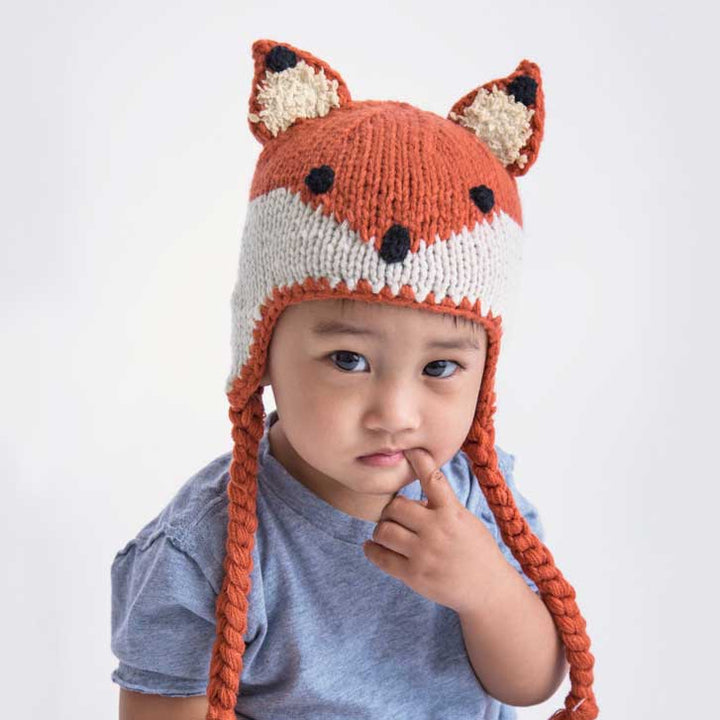 Huggalugs Fox Earflap Beanie