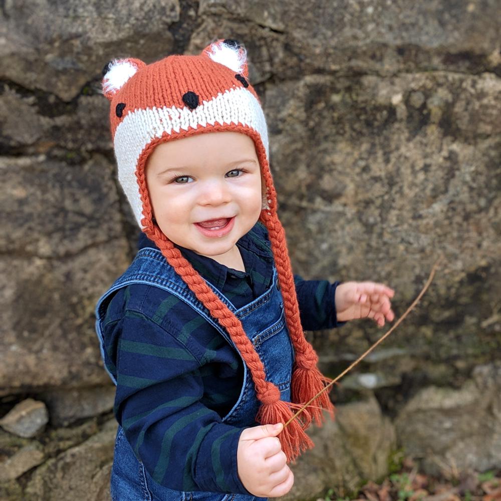 Huggalugs Fox Earflap Beanie