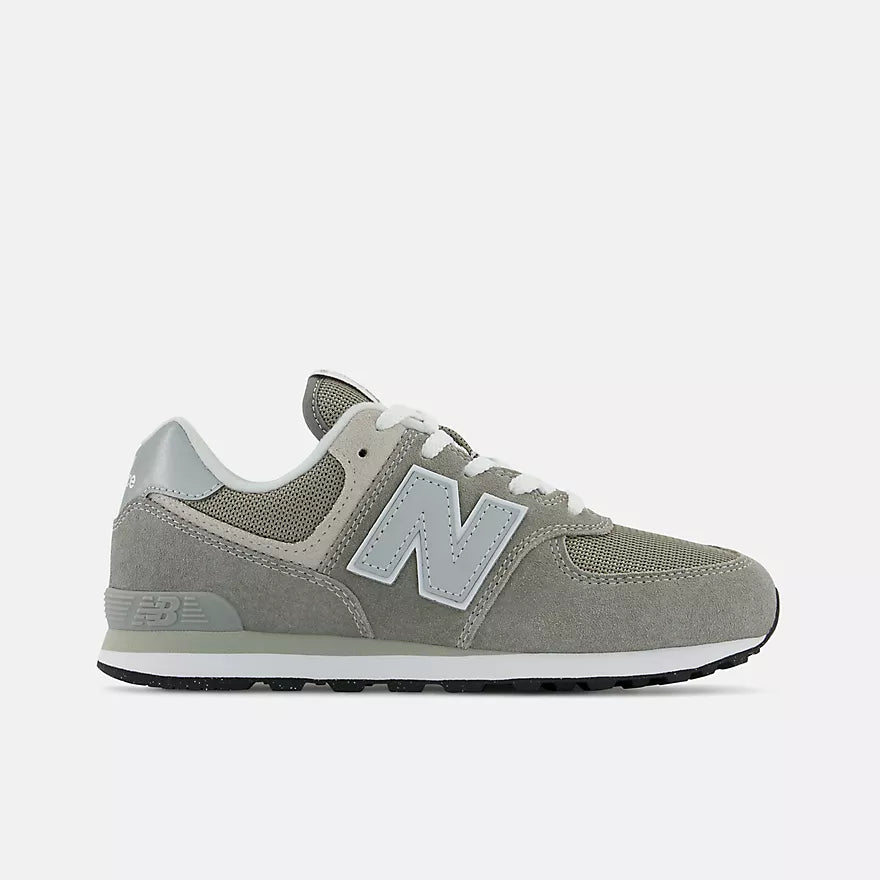 New Balance 574 Core Sneakers - Grey White Lace Up