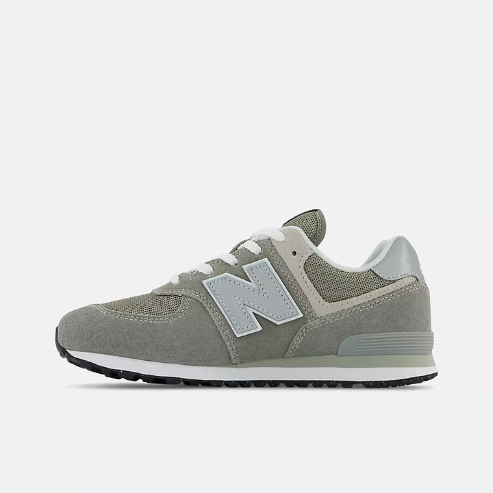New Balance 574 Core Sneakers - Grey White Lace Up