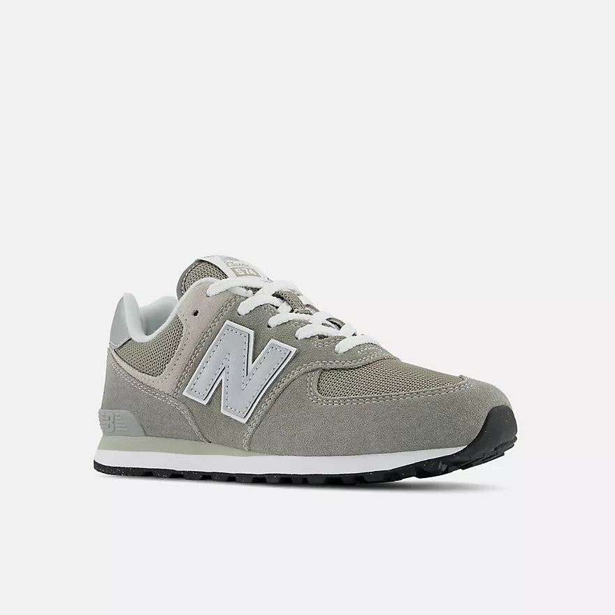 New Balance 574 Core Sneakers - Grey White Lace Up
