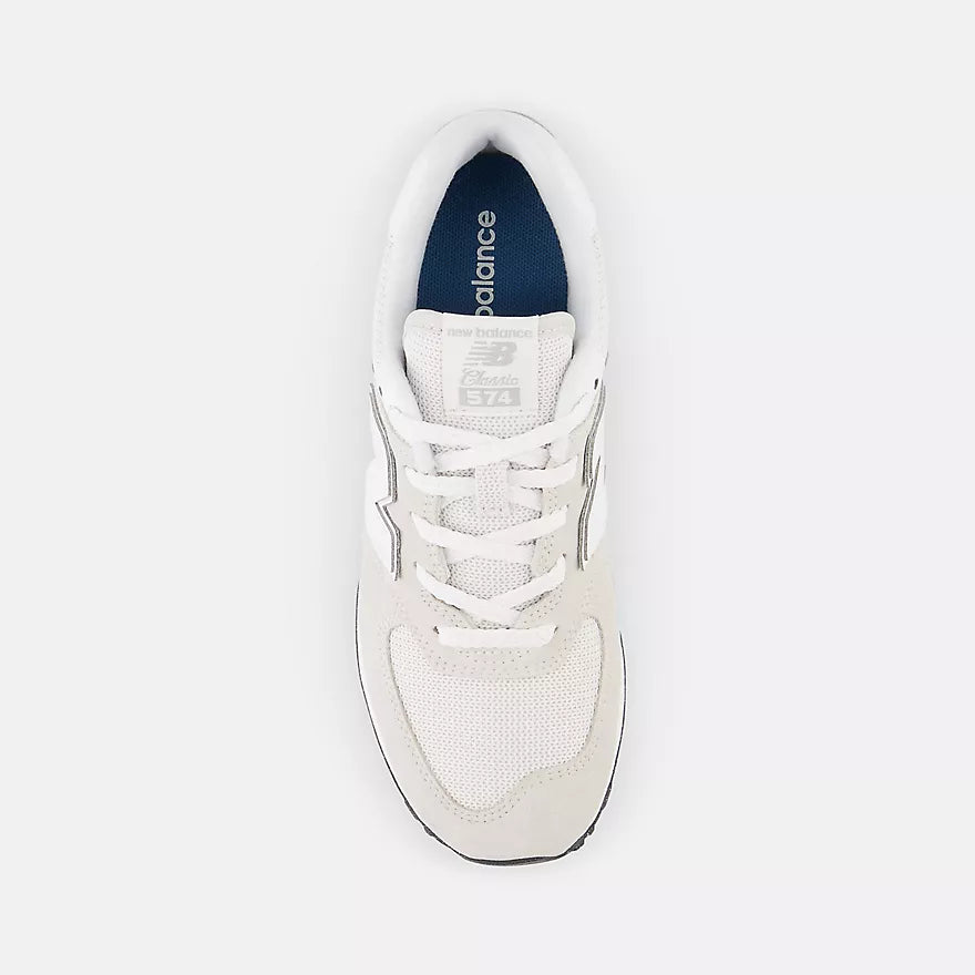 New Balance 574 Sneakers - Nimbus White Lace Up – Hopscotch Kids New Balance 574 Sneakers - Nimbus White Lace Up – Hopscotch Kids