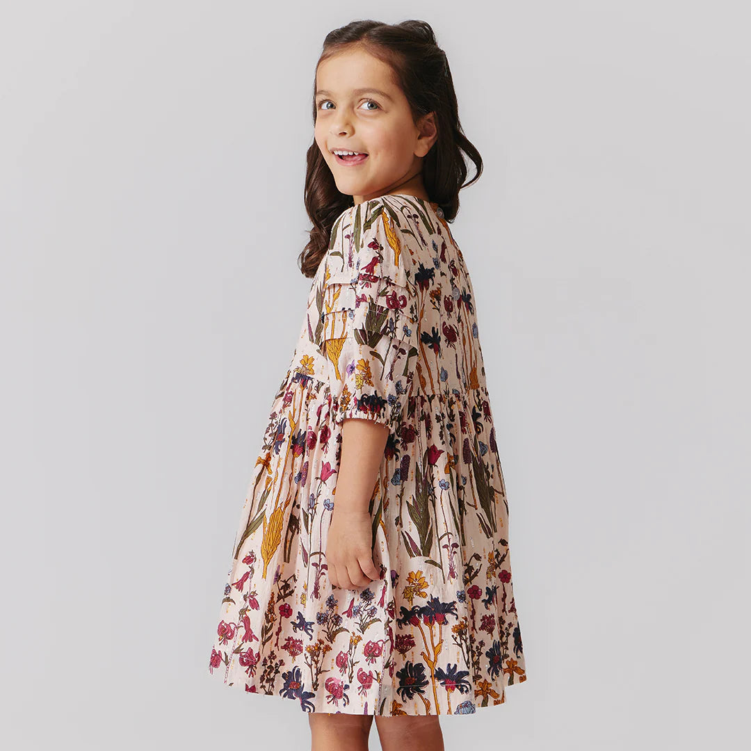 Pink Chicken Brooke Dress - Autumn Flowers