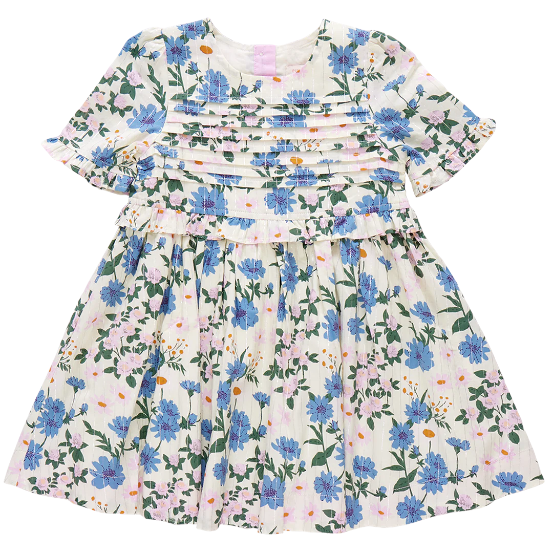 Pink Chicken Raquel Dress - Melon Daisy Floral Hopscotch Kids Pink Chicken Raquel Dress - Melon Daisy Floral Hopscotch Kids