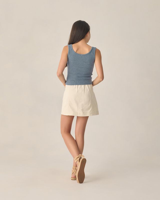 Rylee + Cru Teen Denver Mini Skirt - Natural