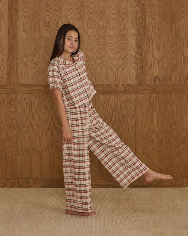 Rylee + Cru Teen Ruffle Pajamas - Holiday Flannel