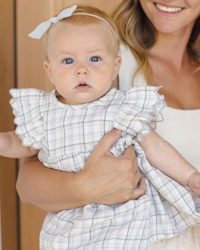 Quincy Mae Alina Dress - Blue Plaid