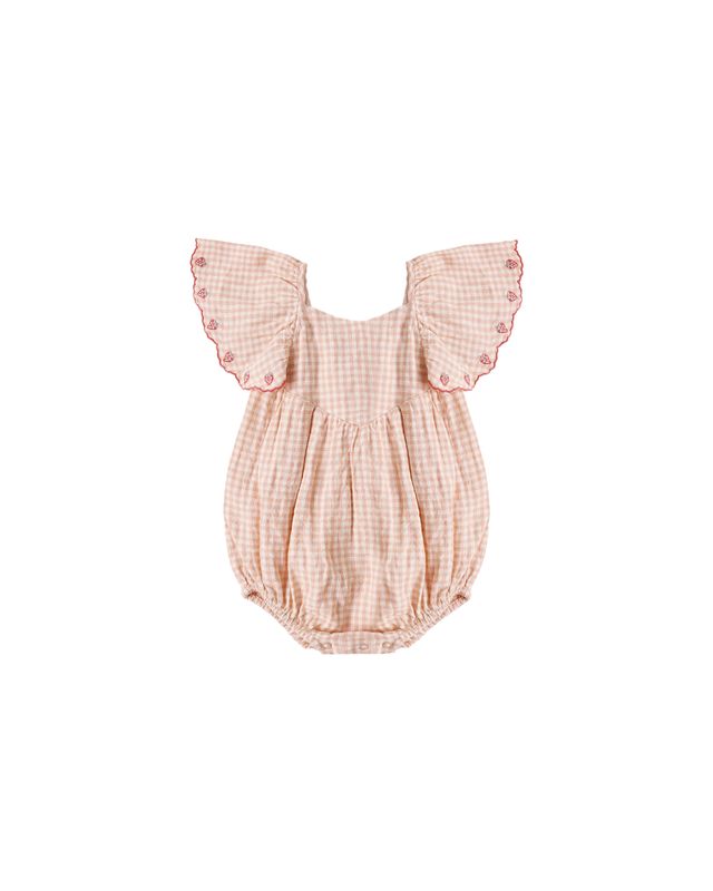 Rylee + Cru Roxy Romper - Petal Gingham