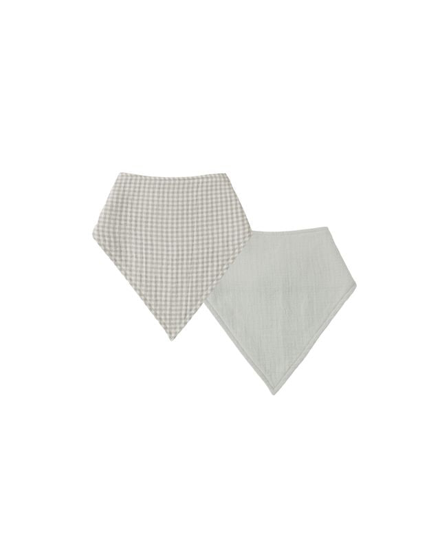 Quincy Mae Bandana Scarf Pack - Sage Gingham, Sage