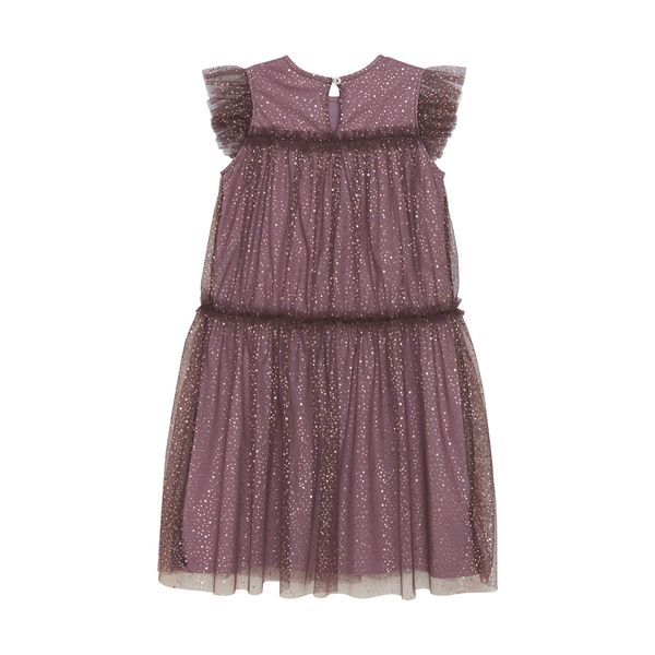 Creamie Mesh Sparkle Dress - Sea Fog