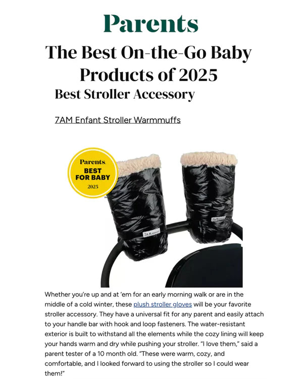 7AM Enfant Oslo Collection Warmmuffs Stroller Muffs - Black