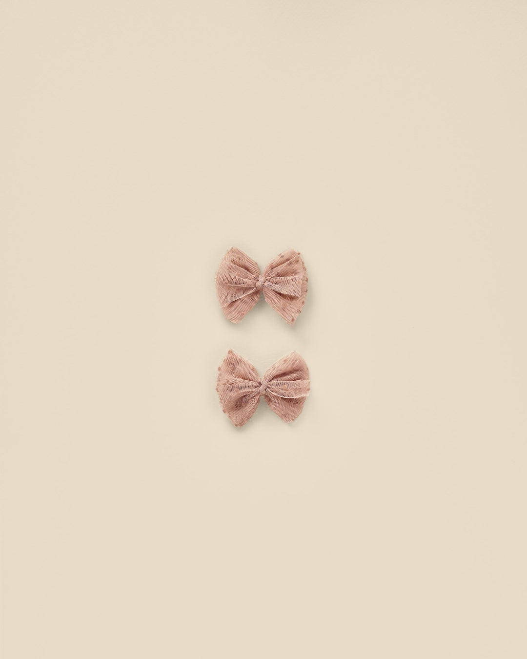 Noralee Flutter Tulle Clips - Dusty Rose