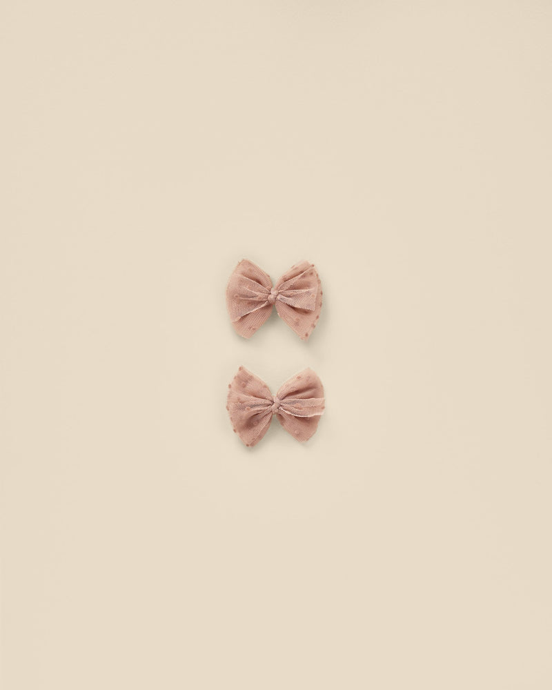 Noralee Flutter Tulle Clips - Dusty Rose