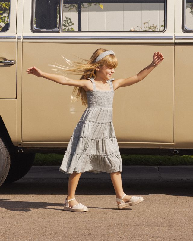 Rylee + Cru Taylor Dress - Green Gingham