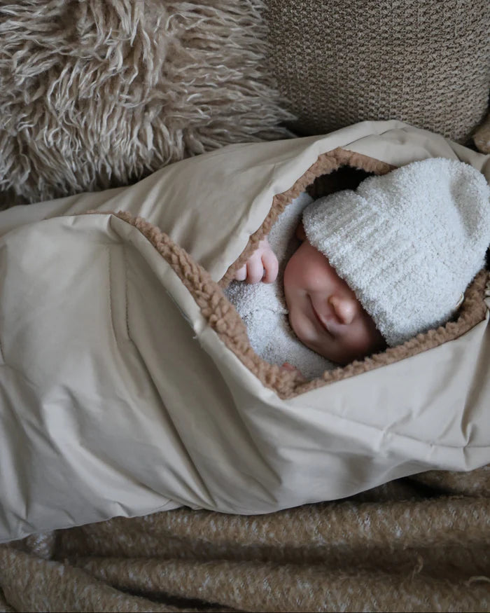 7AM Enfant Nido Benji Car Seat & Bassinet Wrap - Oat, Cacao