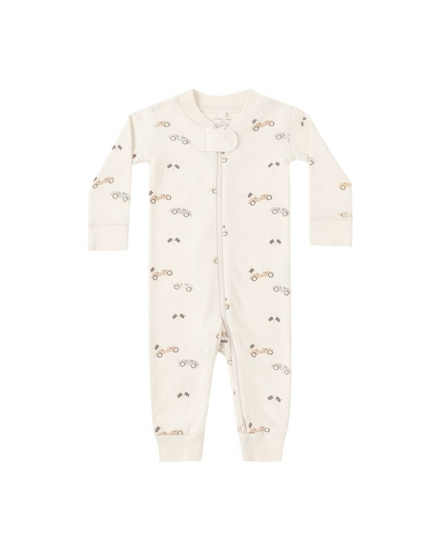 Quincy Mae Zip Longsleeve Sleeper - Race Car