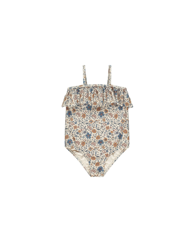 Rylee + Cru Ruffle One-Piece - Gardenia