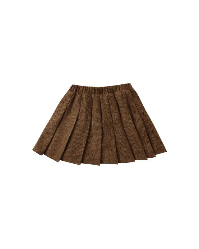 Rylee + Cru Pleated Mini Skirt - Rustic Plaid
