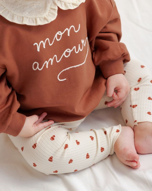 Quincy Mae Collared Sweatshirt - Mon Amour