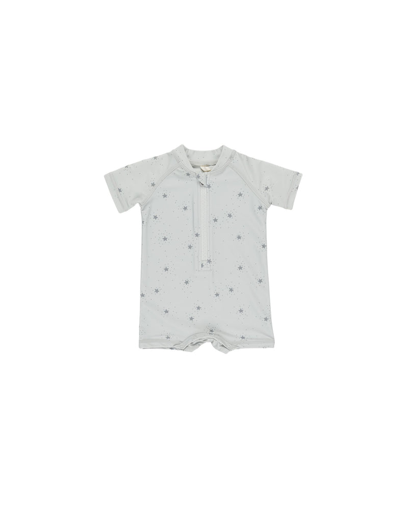 Quincy Mae Zip Rashguard One-Piece - Twinkle