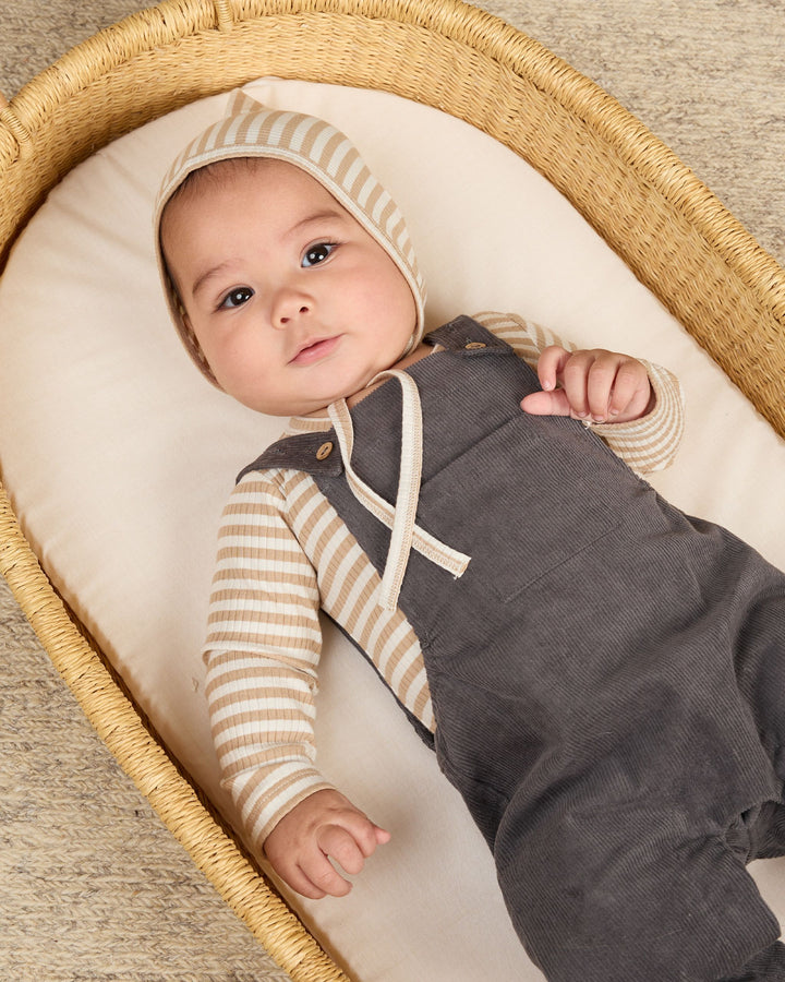 Quincy Mae Corduroy Baby Overalls - Indigo