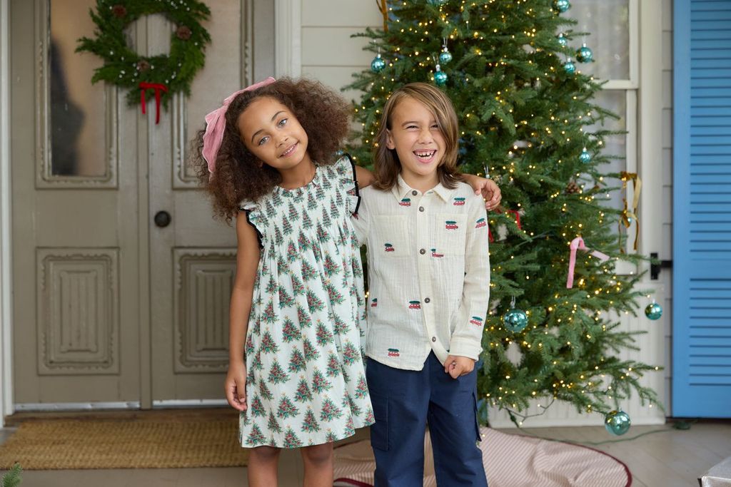 Pink Chicken Stevie Dress - Vintage Trees